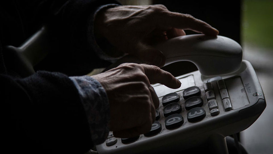 Where do you report telephone scams targeting the elderly?