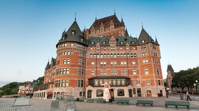 Chateau Frontenac in the early morning (Photo / Mike Yardley)