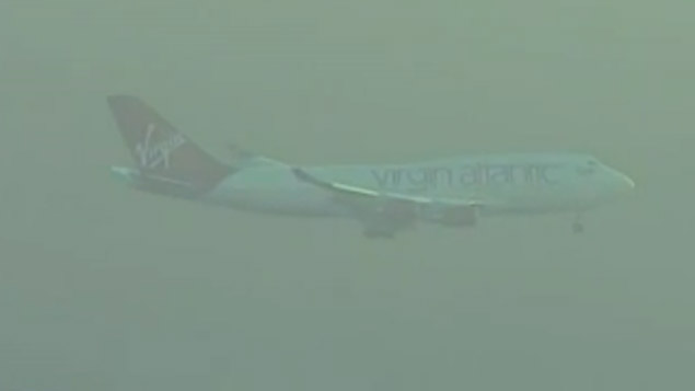 VIDEO: Virgin plane's emergency landing