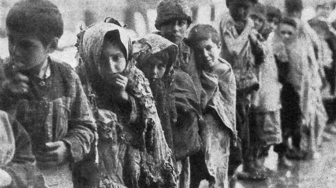 Armenian children pictured during World War 1 (Supplied)