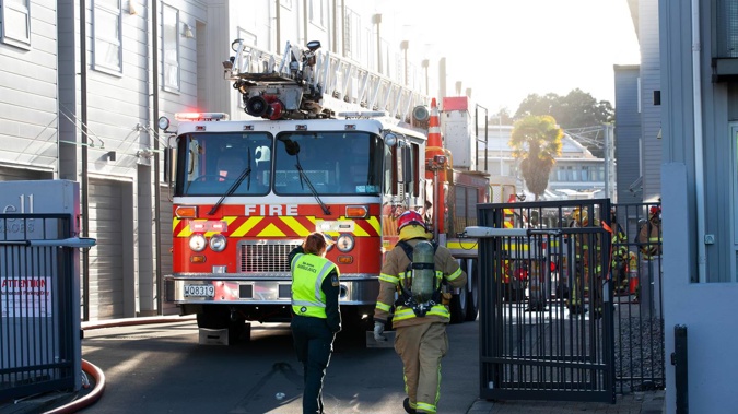 The alarm was raised just before 8.30am. Photo / Hayden Woodward