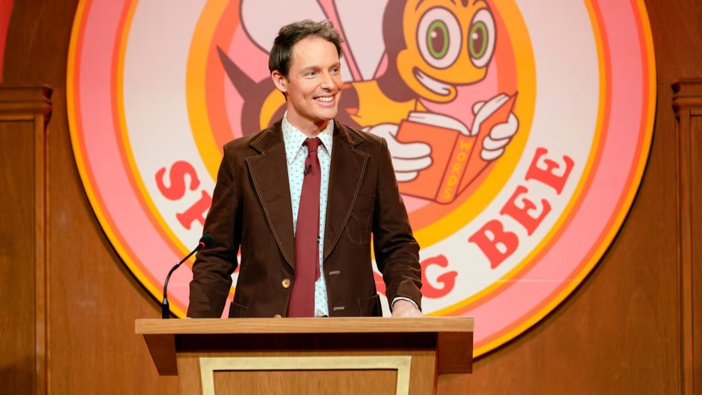Off to Oz for a spell: Guy Montgomery's Guy Mont-Spelling Bee debuts on Australian screens on August 14th. Photo / Zara Staples