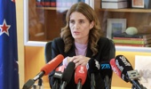 Finance Minister Nicola Willis during her Iran economic response update in her Beehive office, Parliament, Wellington, New Zealand, March 16, 2026. Herald photograph by Mark Mitchell