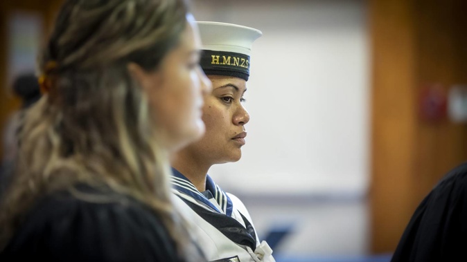 Service member Roselia Epati denied she groped three fellow shipmates, including a superior officer, aboard the HMNZS Canterbury in February 2021. Photo / Michael Craig