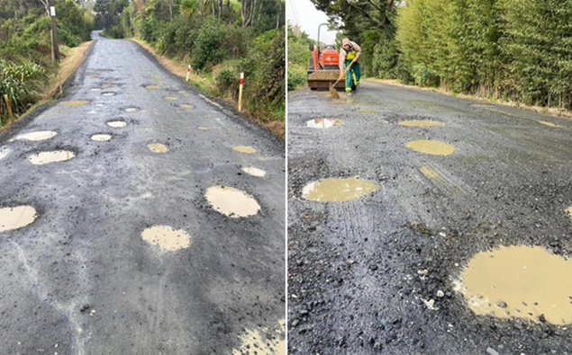 Pothole pain: Rodney district residents turn to DIY road maintenance