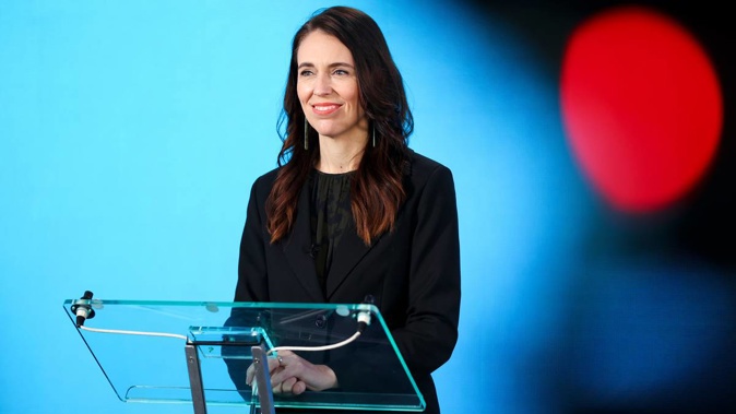 Jacinda Ardern speaks at a virtual Apec summit on Thursday night. (Photo / NZ Herald)