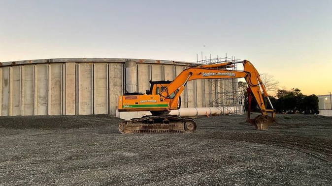 The Christchurch City Council confirmed contractors will continue to remove rotten material from the wastewater plant in Bromley today. Photo / Supplied
