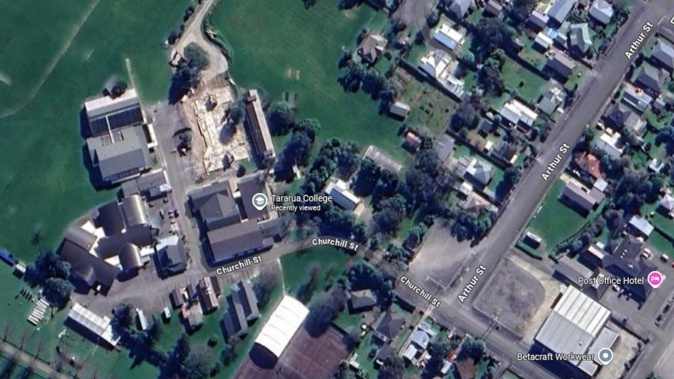 The incident happened on Arthur St, near Tararua College. Image / Google Maps