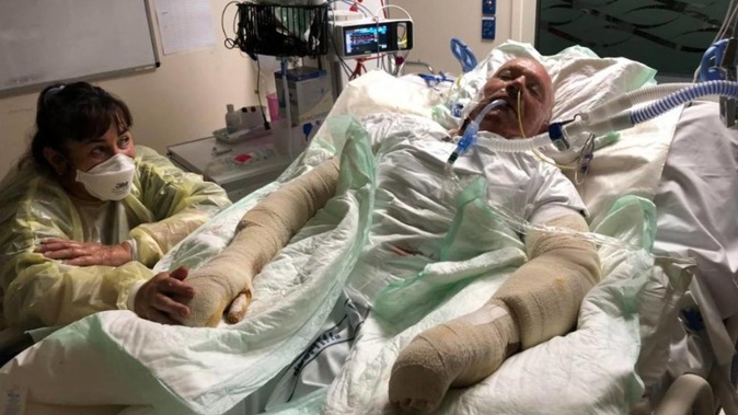 Kevin Burney is expected to be in hospital for at least six months. (Photo / Supplied)