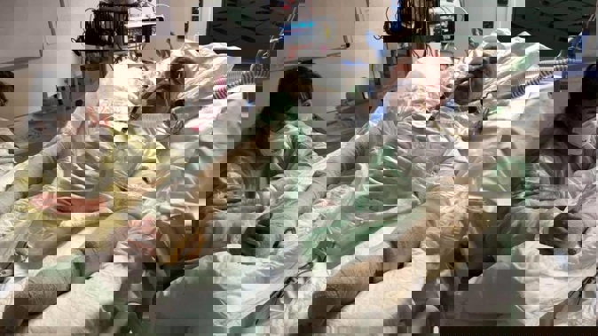 Kevin Burney is expected to be in hospital for at least six months. (Photo / Supplied)