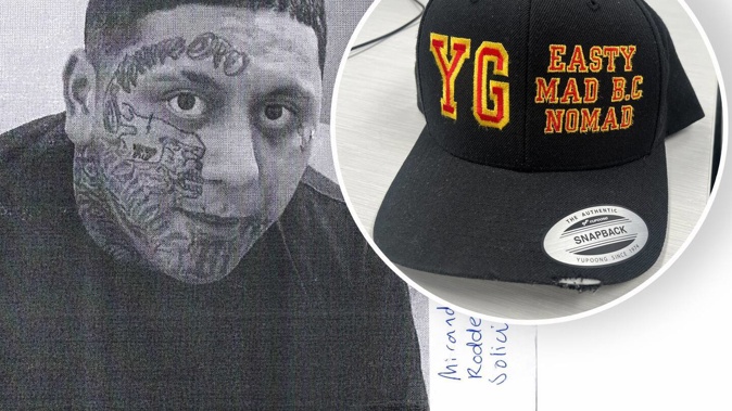 Mana-Apiti Brown of Lower Hutt. Brown's lawyer Chris Nicholls is challenging his client's conviction in the High Court at Wellington for wearing a Nomad's cap / Picture supplied