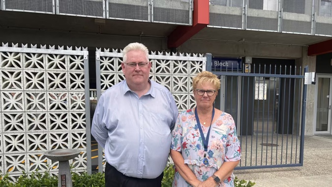 Deputy Principal Miles Sengers and Principal Jan Waelen of McAuley High School call the lack of communication and clear logistics unacceptable. Photo / LDR, Mary Afemata