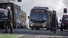An Auckland bus driver was taken to hospital following an assault by three young people. Photo / Alex Burton