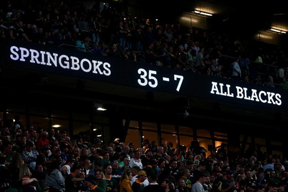 The final score at Twickenham. Photo / Getty Images
