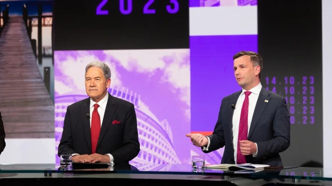 Contrasting fortunes for NZ First's Winston Peters and Act's David Seymour are shown in the latest political poll. Photo / Andrew Dalton, TVNZ
