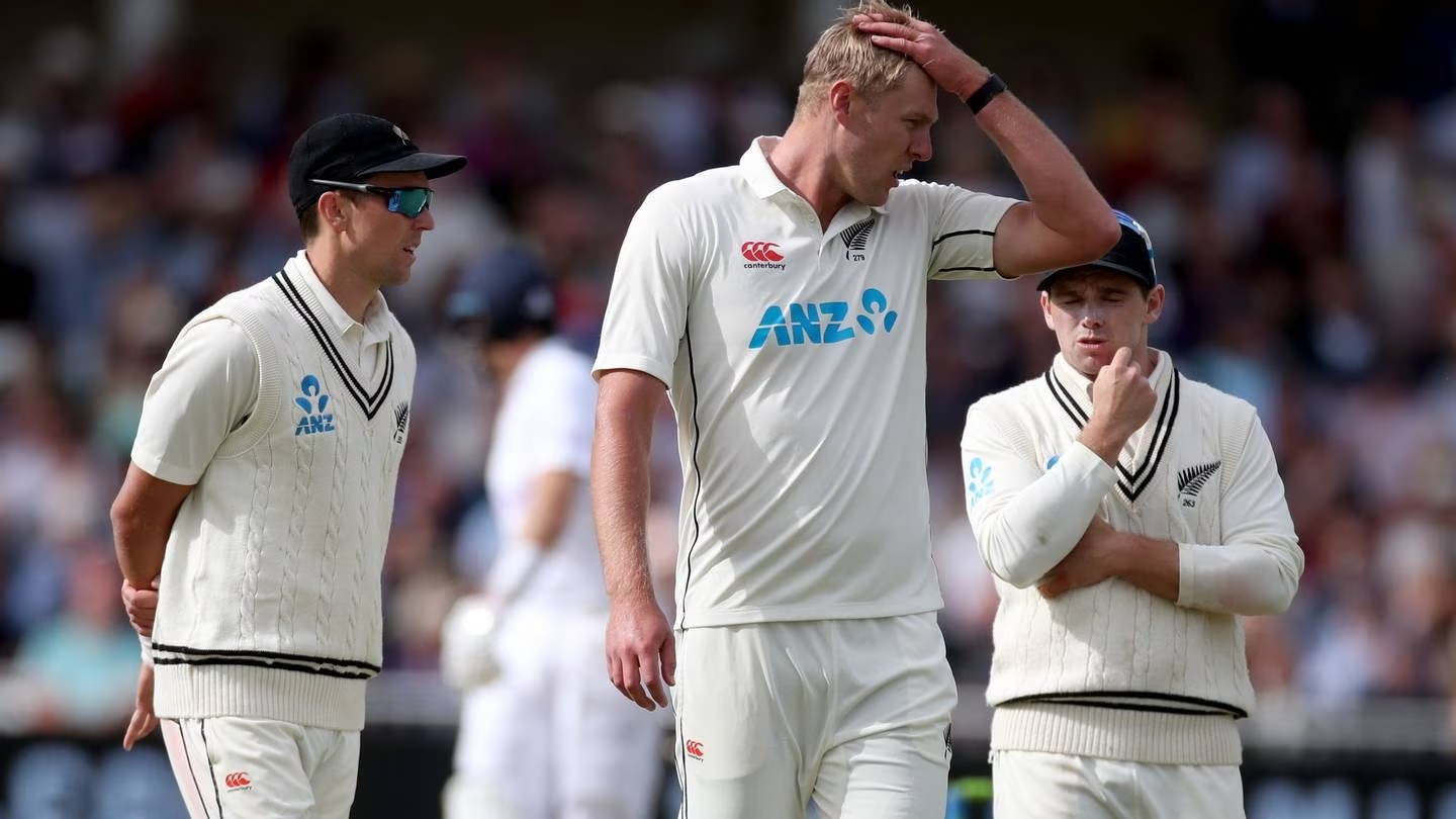 Kyle Jamieson has a stress fracture in his back ruling him out of the upcoming test series. Photosport