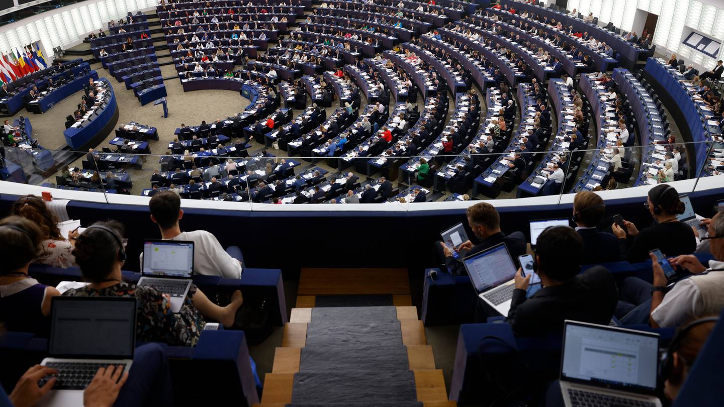 European Parliament members met this week in Strasbourg, eastern France. EU lawmakers on Thursday said that Hungary is deliberately trying to undermine the bloc's democratic values. Photo / AP