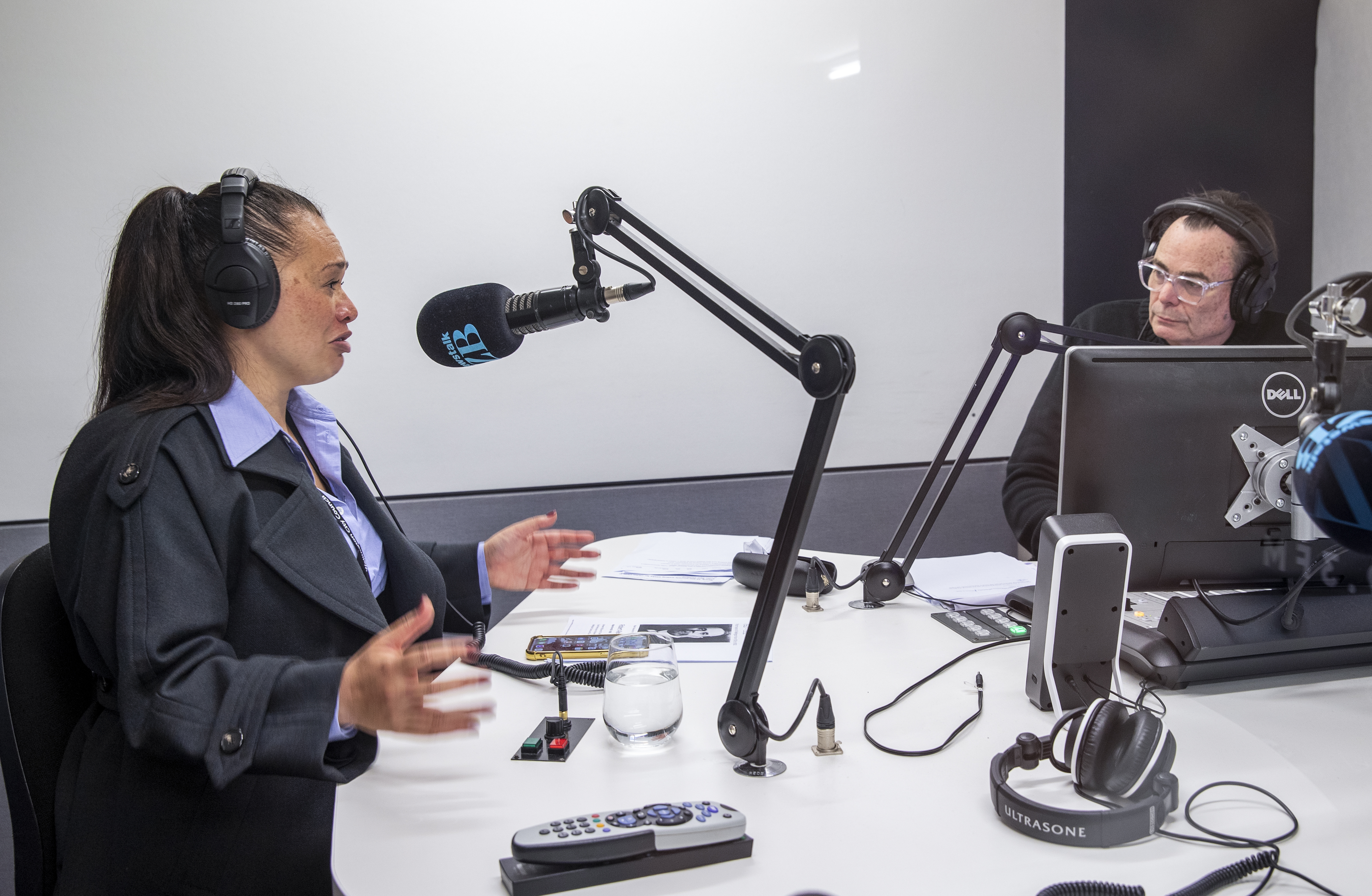 Wellington's incoming mayor Tory Whanau and Nick Mills. Image  / Newstalk ZB