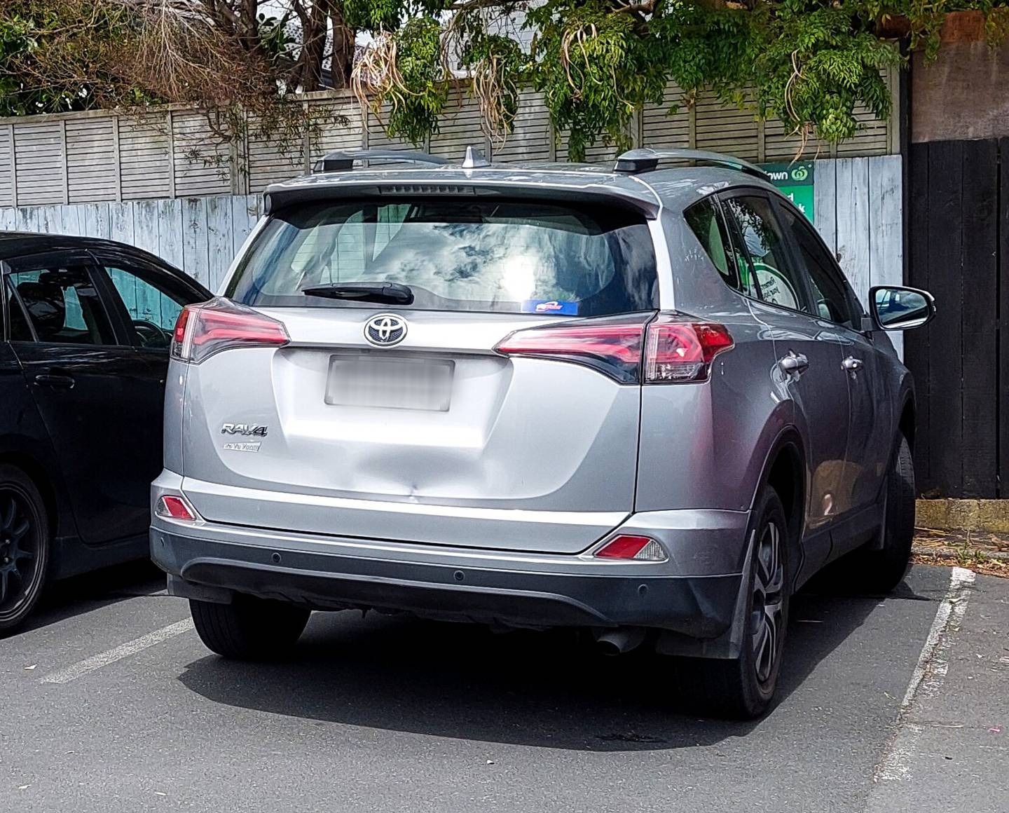 Kelly Hamilton came out to her car to find a dent in the boot.