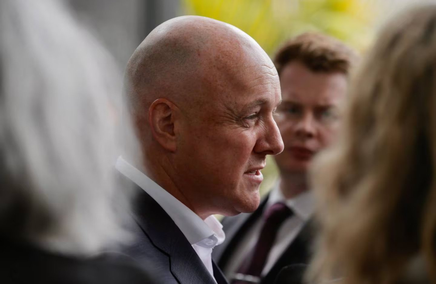 Luxon after meeting with Peters at the Cordis Hotel. Photo / Alex Burton