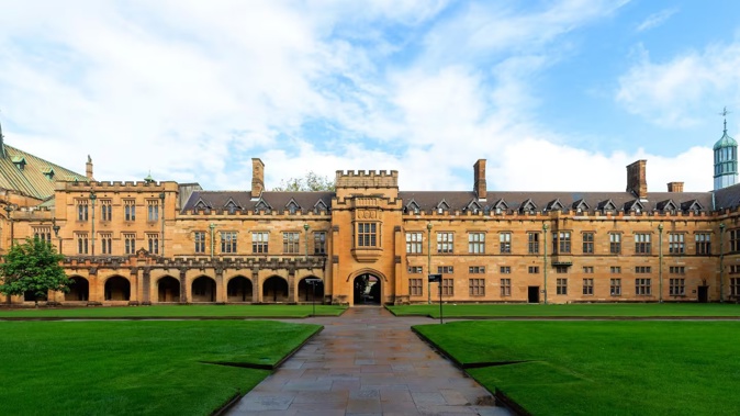 A large police operation is under way at the University of Sydney.