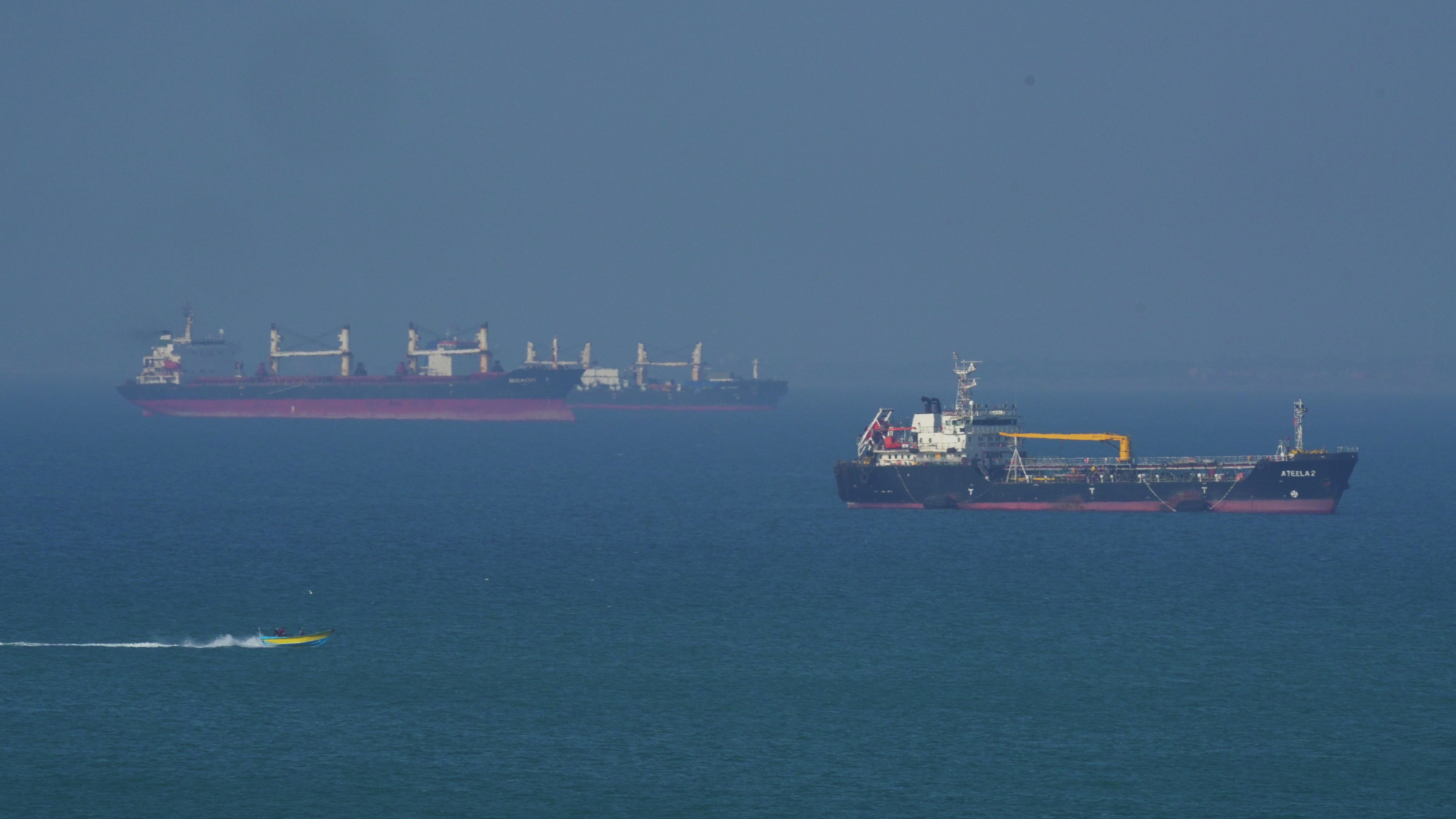 Toni Waterman: US Correspondent on the US saying military ships have been sailing through the Strait of Hormuz
