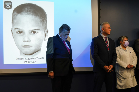 Nearly 66 years after the battered body of a young boy was found stuffed inside a cardboard box, Philadelphia police have revealed the identity of the victim in the city's most notorious cold case. Police identified the boy as Joseph Augustus Zarelli. Photo / AP