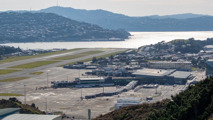 Wellington International Airport during the Covid-19 lockdown. (Photo / Mark Mitchell)