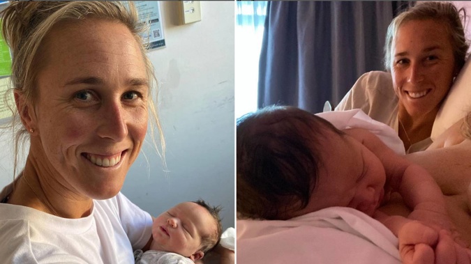 Emma Twigg has welcomed her first son, Tommy, into the world. (Photos / Emma Twigg Instagram)