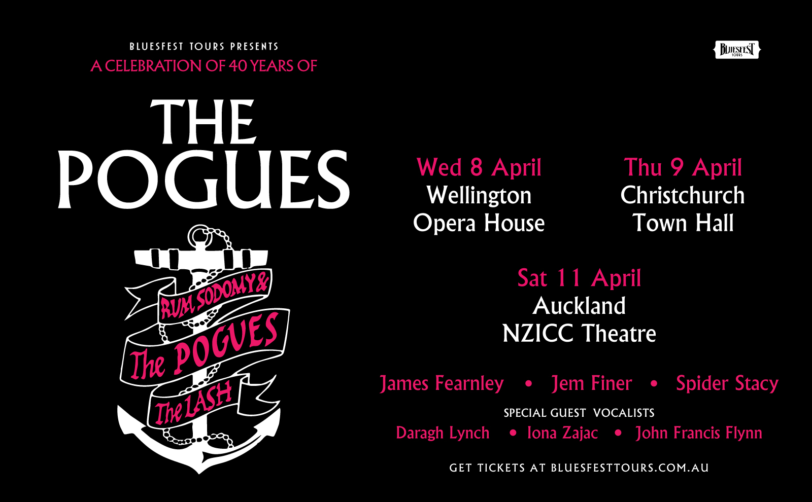 Bluesfest Tours presents The Pogues' Rum, Sodomy & the Lash 40th Anniversary tour