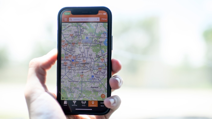 Houston residents trying to monitor blackouts in the aftermath of Hurricane Beryl discovered that city's largest electric utility had no working outage map. So they had to rely on an alternative: a burger app. Photographer: Mark Felix/Bloomberg via Getty Images
