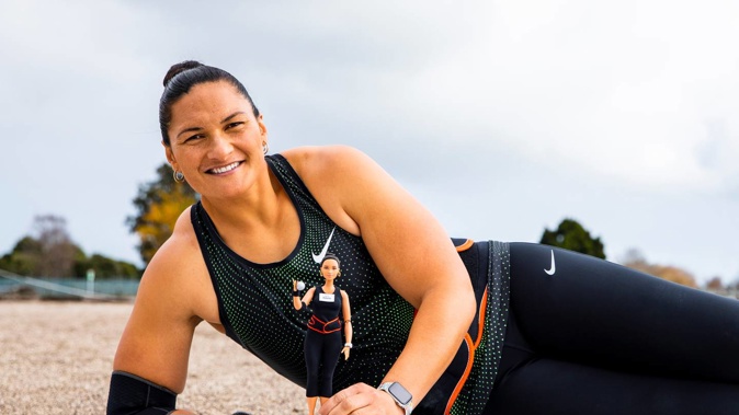 Dame Valerie Adams was announced as the official Barbie Shero for New Zealand in 2020 for her work on and off the sportsfield. The Barbie brand presented her with a one of a kind Barbie doll made in her likeness. Photo / Supplied