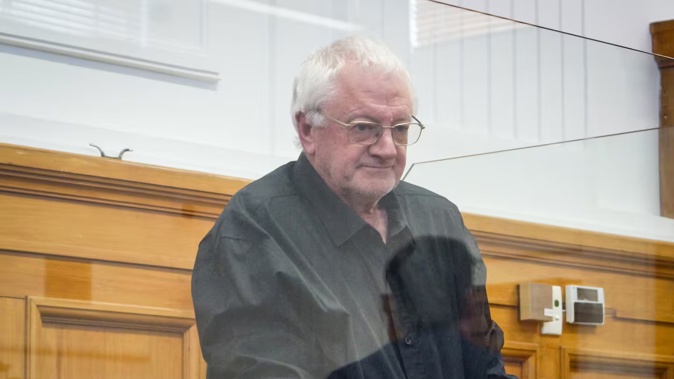 Gregory Pask in the dock at the Blenheim District Court when he was sentenced for historic sexual offences committed while a coach with the Blenheim Gymnastics Club. Photo / Tracy Neal