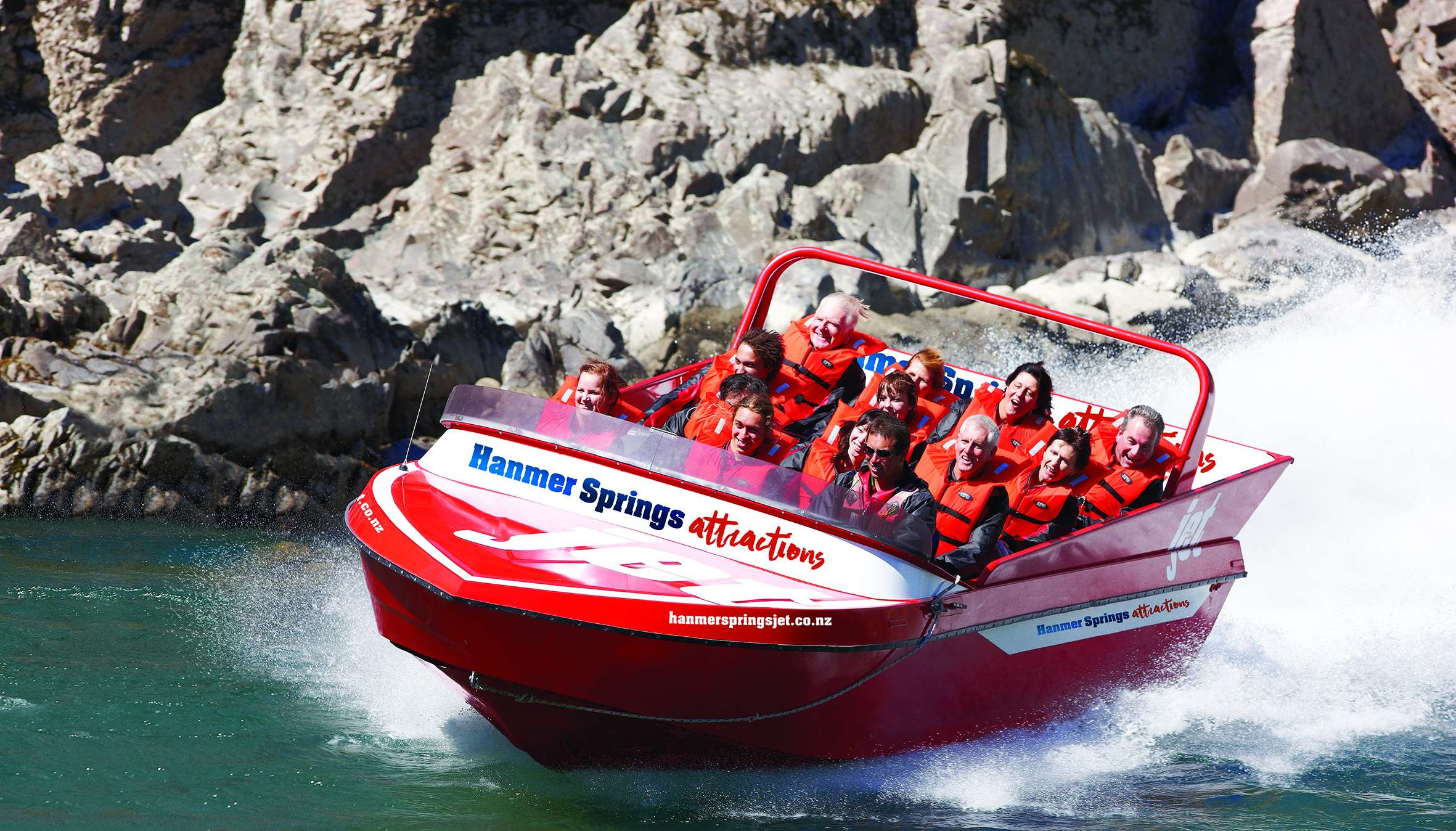 Hanmer Springs Attractions jetboating. Credit Visit Hurunui
