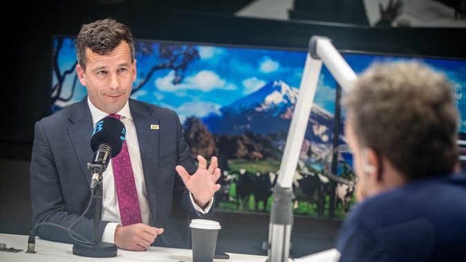 ACT Leader Savid Seymour talking with Mike Hosking during the election campaigns. Photo / Michael Craig
