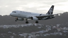 The Air New Zealand flight was diverted to Wellington. Photo / Mark Mitchell