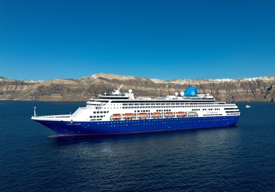 Celestyal journey at Santorini. Photo / Celestyal