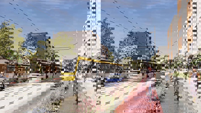 An Auckland light rail concept design. Photo / Supplied