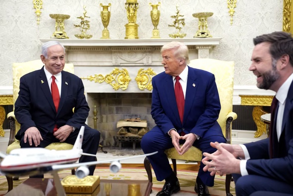 Benjamin Netanyahu expressed hope for expanding the Abraham Accords and a potential ceasefire deal with Hamas. Photo / Getty Images