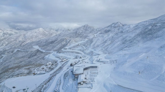 Mt Hutt received 90cm of snow, while The Remarkables and Coronet Peak each picked up around 15cm. Photo / Supplied