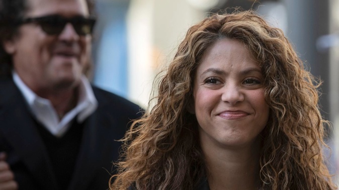 Colombian performer Shakira arrives at court in Madrid, Spain on March 27, 2019. Photo / AP