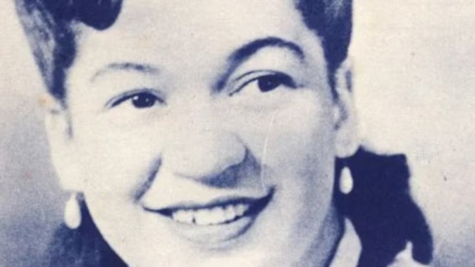 Daphne Walker, aged 94, was known for her 1950s hit Haere Mai (Everything is Kapai). Photo / Chris Bourke Collection via RNZ