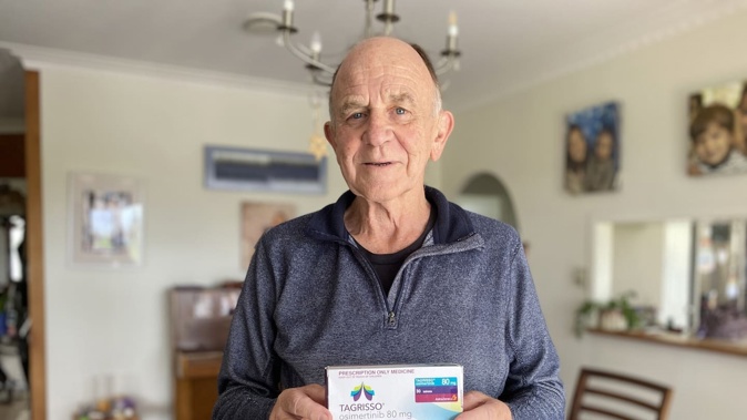 Merv Williams says Tagrisso is an expensive cancer treatment, made more expensive by the addition of GST. Photo / Denise Piper