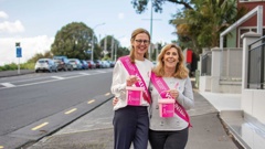 Breast Cancer Foundation NZ chief executive Ah-Leen Ryaner (left) says the new breast cancer medication funding will save lives. (Photo / Hauraki-Coromandel Post)