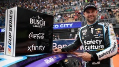 Shane Van Gisbergen after his win in Mexico. Photo / Getty