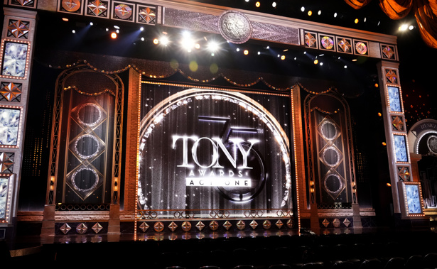 The stage appears before the start of the 75th annual Tony Awards on June 12, 2022 in New York. The 76th Annual Tony Awards will broadcast live from the United Palace in New York on Sunday, June 11, 2023. Photo / AP
