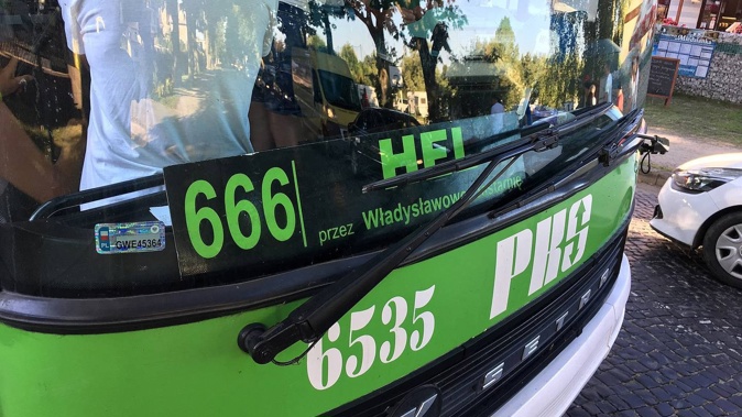 The bus line no 666 to the town of Hel. Photo / Michał Beim
