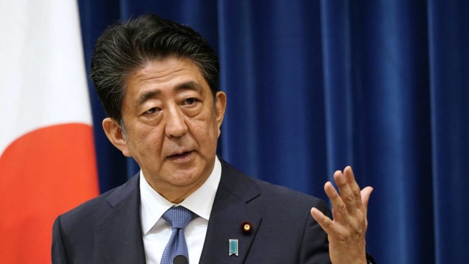 Former Japanese Prime Minister Shinzo Abe in 2020. (Photo / Getty Images)