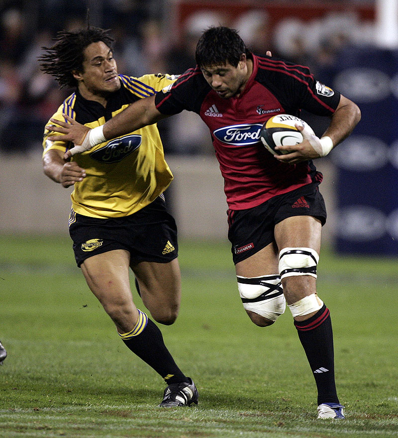 The Crusaders again knocked them off in the semifinal. (Ross Filipo and Rodney So'oialo) 