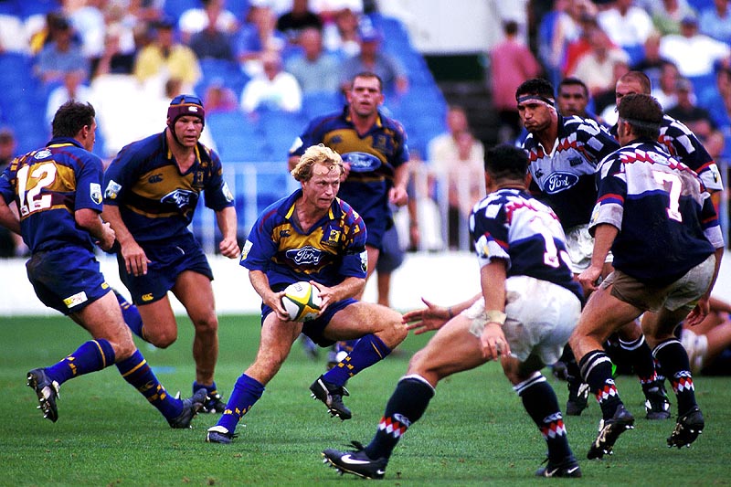They were taken down in the 1998 semi final by the Auckland Blues (Tony Brown) 